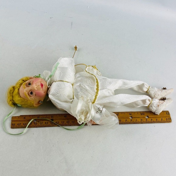 Jacqueline Kent Fairy Godmother Doll Love Blonde Green Gems JKC 2002 12" Hanging - Picture 6 of 12